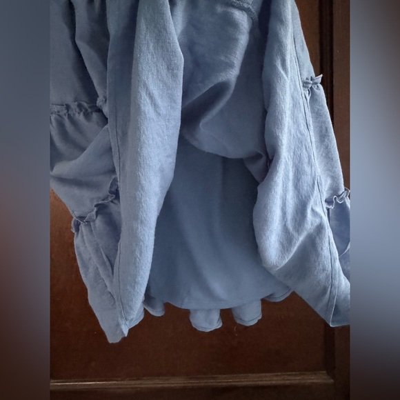 Blue Cottage Core Boho Dress, Medium - Picture 4 of 4